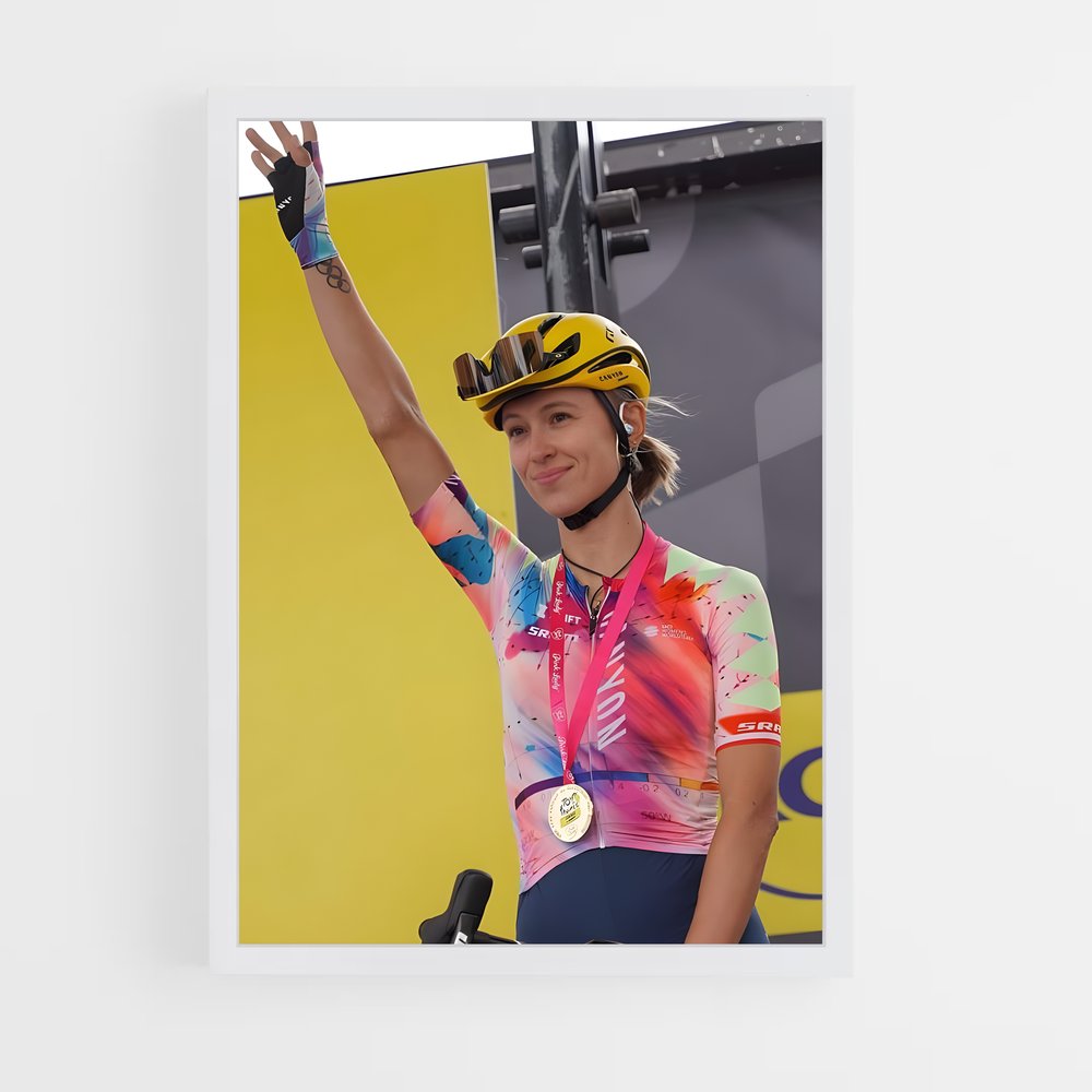 Poster Vague de Couleurs – affiche Cyclisme (vue 3)